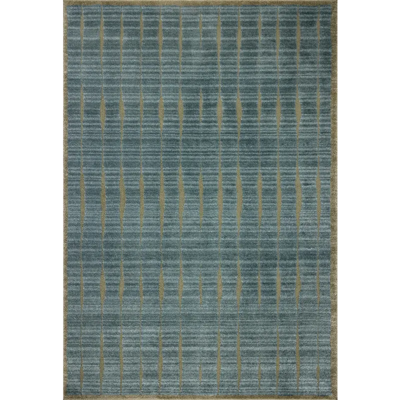 Chris Loves Julia x Loloi Calvin Ocean / Olive 3\'-6\" x 5\'-6\" Rug