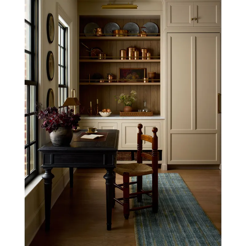 Chris Loves Julia x Loloi Calvin Ocean / Olive 3\'-6\" x 5\'-6\" Rug