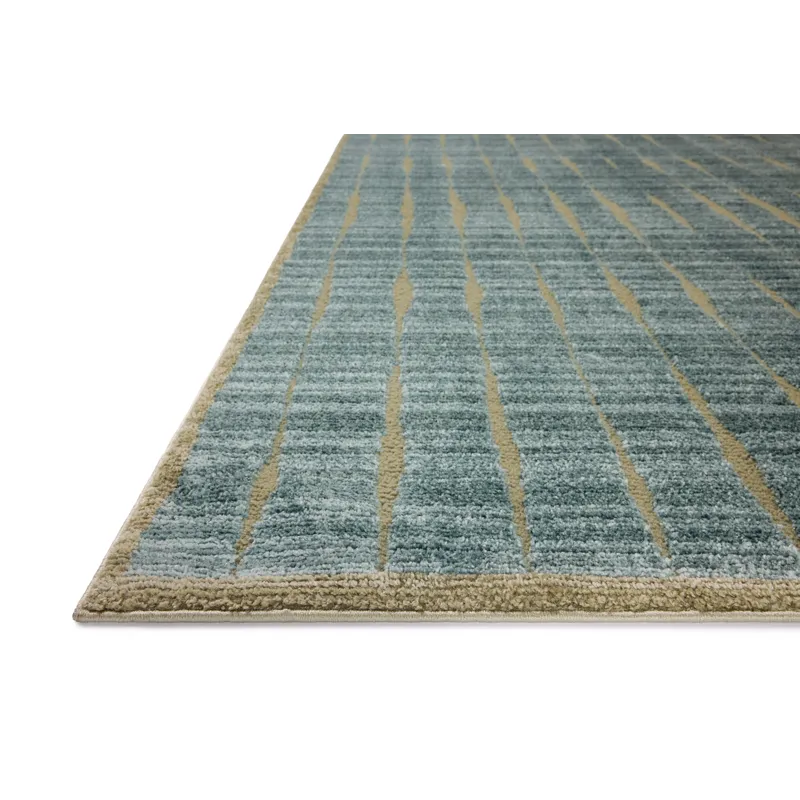 Chris Loves Julia x Loloi Calvin Ocean / Olive 3\'-6\" x 5\'-6\" Rug