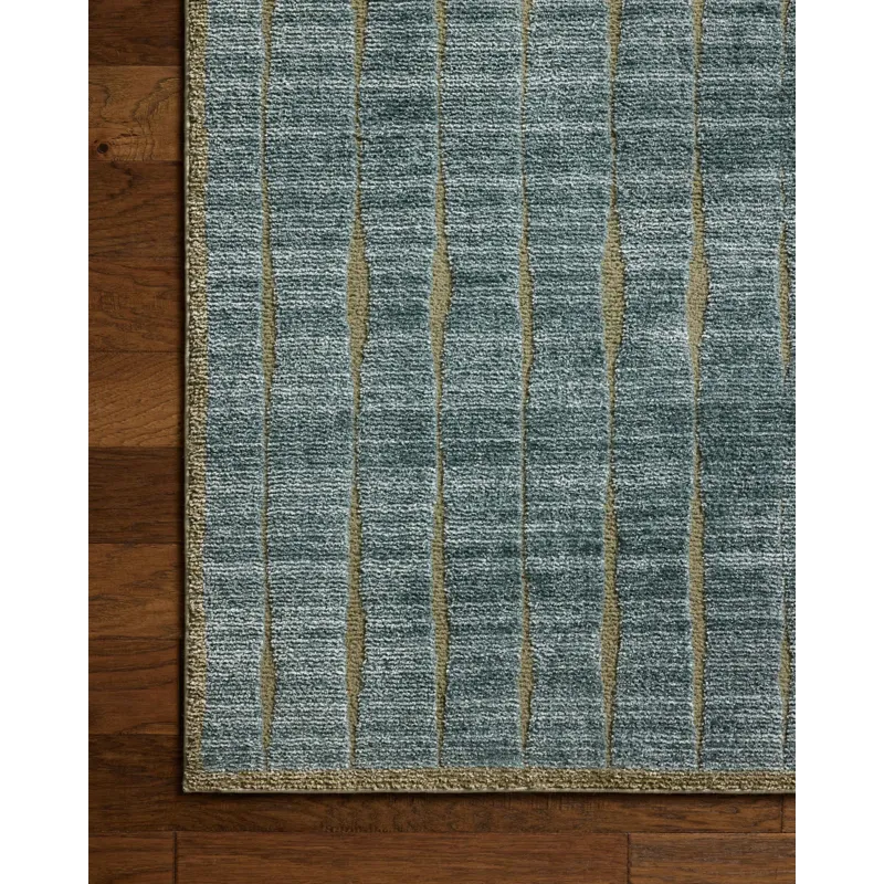 Chris Loves Julia x Loloi Calvin Ocean / Olive 3\'-6\" x 5\'-6\" Rug