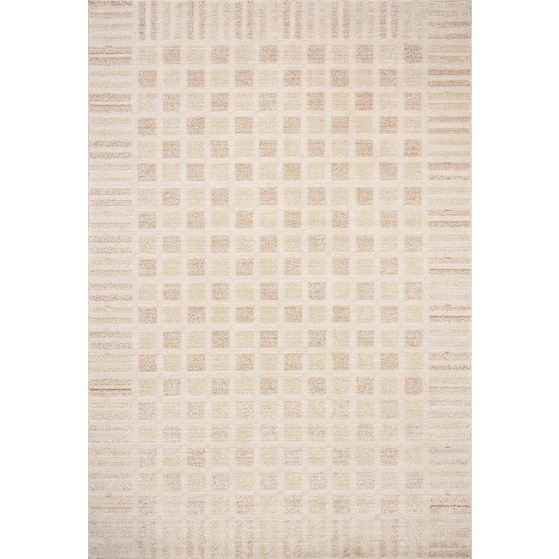 Chris Loves Julia x Loloi Calvin Bone / Natural 5\'-3\" x 7\'-6\" Rug