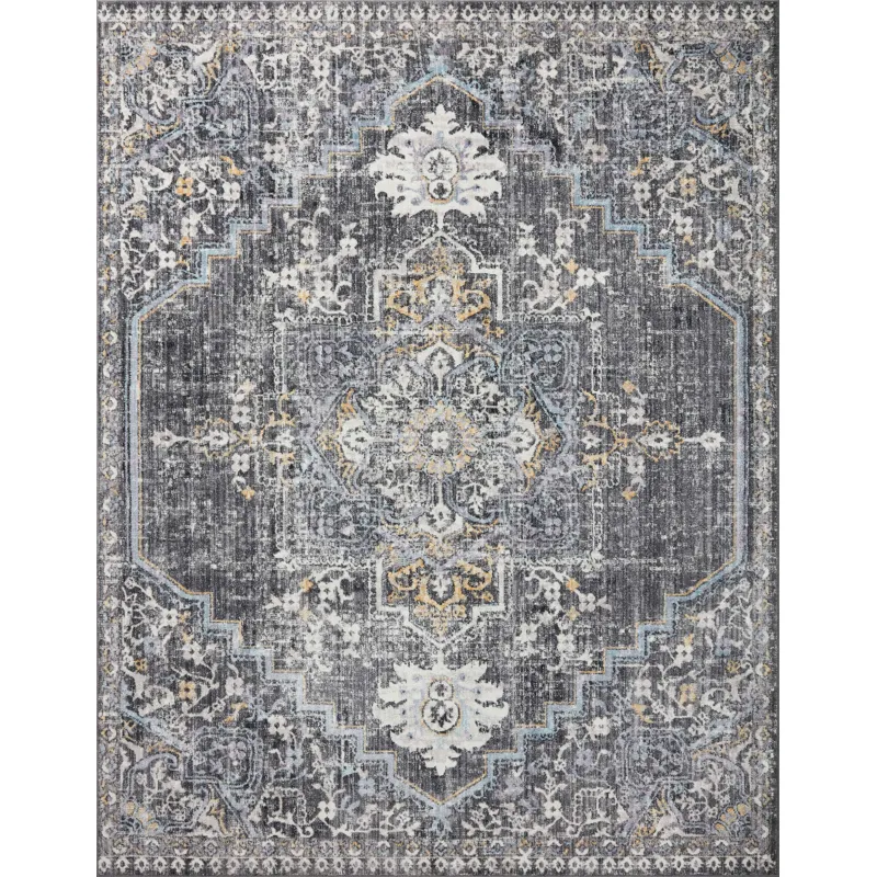 Cassandra Charcoal / Gold Rug (11' 6" X 15')