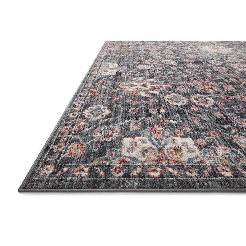 Cassandra Charcoal / Rust Rug (2' 6" X 5' 9")