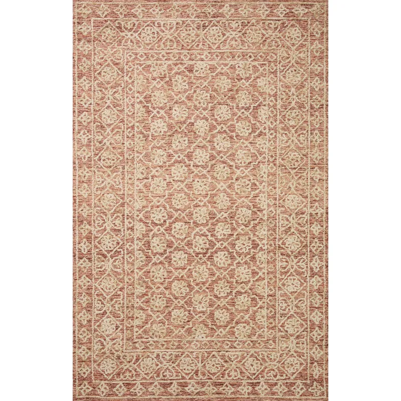 Cecelia Rust / Natural Rug (2' 3" X 3' 9")