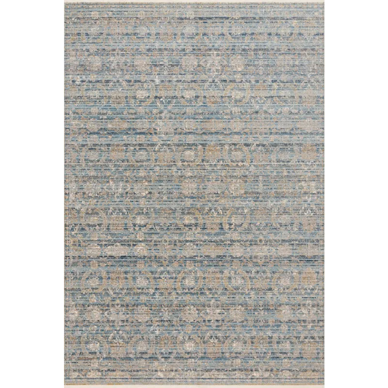 Claire Ocean / Gold Rug (5' 3" X 7' 9")
