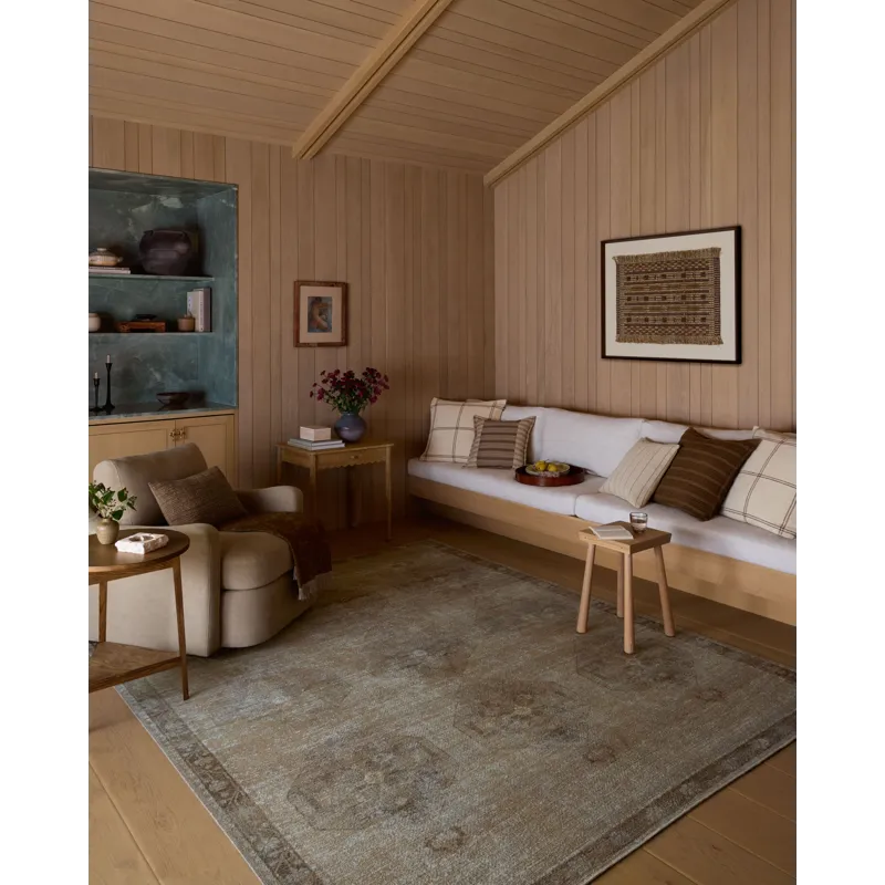Amber Lewis x Loloi Cambria Mist / Natural 2\'-3\" x 3\'-9\" Rug