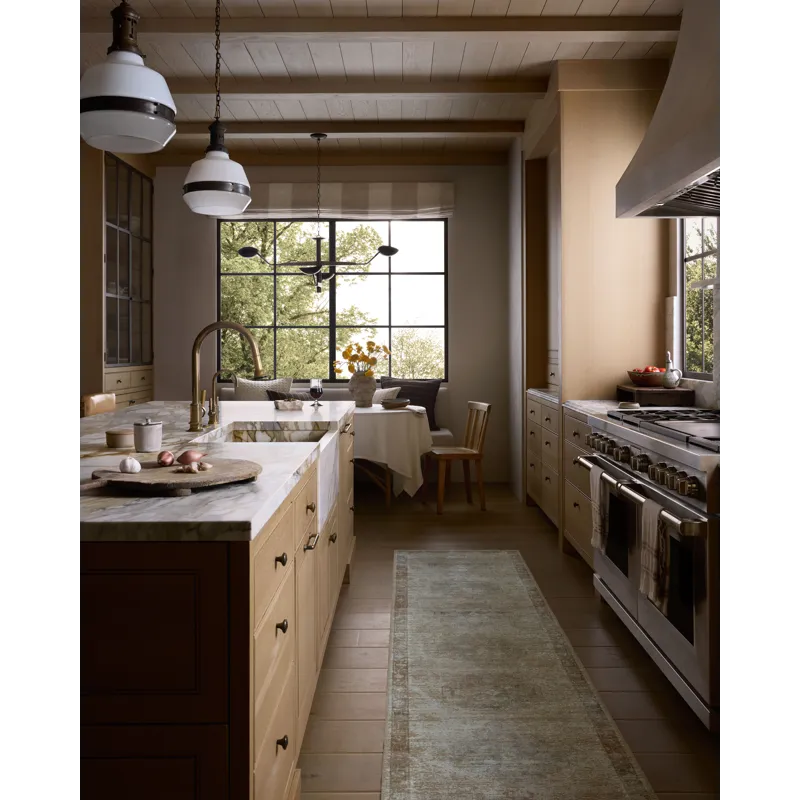 Amber Lewis x Loloi Cambria Mist / Natural 2\'-3\" x 3\'-9\" Rug