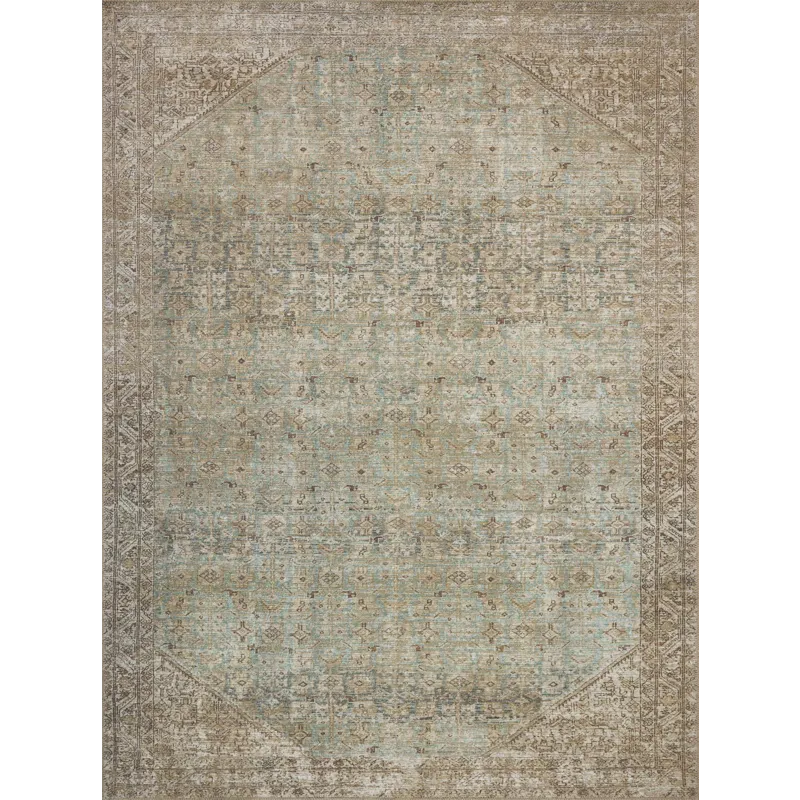 Amber Lewis x Loloi Cambria Aqua / Natural 10\'-0\" x 14\'-0\" Rug