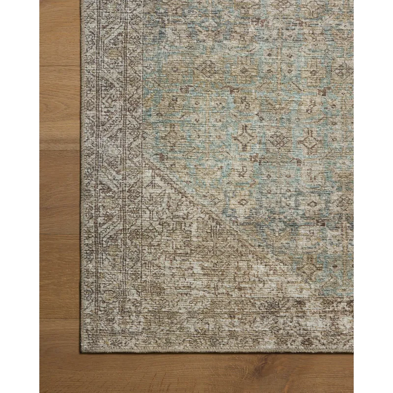 Amber Lewis x Loloi Cambria Aqua / Natural 10\'-0\" x 14\'-0\" Rug