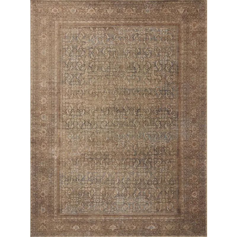 Amber Lewis x Loloi Cambria Ocean / Bark 7\'-6\" x 9\'-6\" Rug