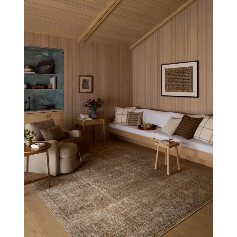 Amber Lewis x Loloi Cambria Ocean / Brick 2\'-0\" x 5\'-0\" Rug
