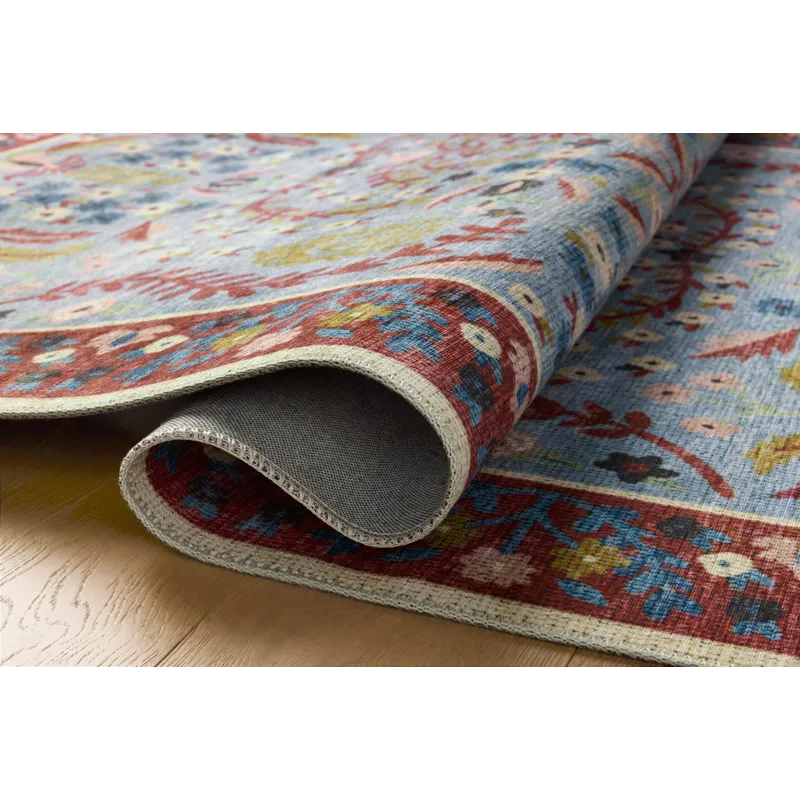 Loloi X Rifle Paper Co. Canopy 3\'-9\" X 3\'-9\" Round Rug