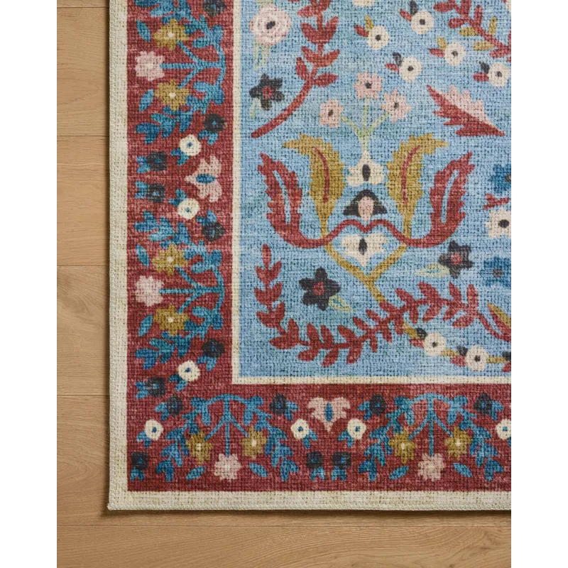 Loloi X Rifle Paper Co. Canopy 3\'-9\" X 3\'-9\" Round Rug