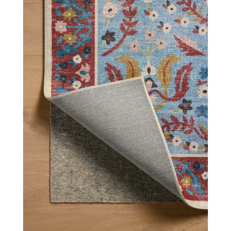 Loloi X Rifle Paper Co. Canopy 3\'-9\" X 3\'-9\" Round Rug