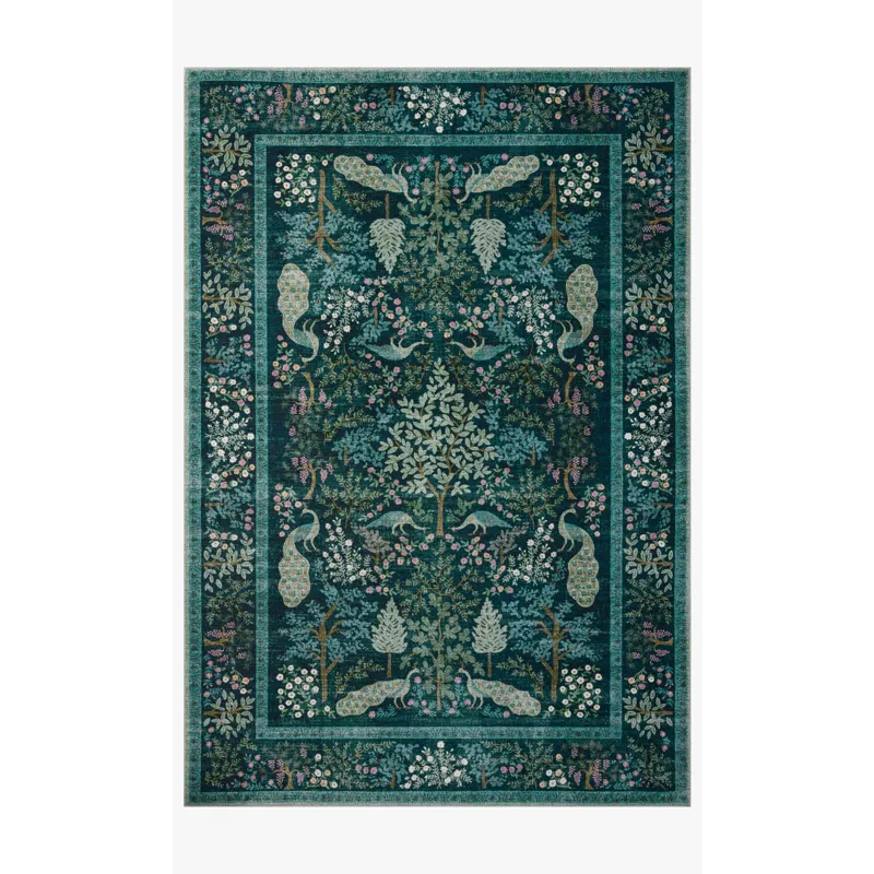 Loloi X Rifle Paper Co. Canopy 3\'-9\" X 3\'-9\" Round Rug