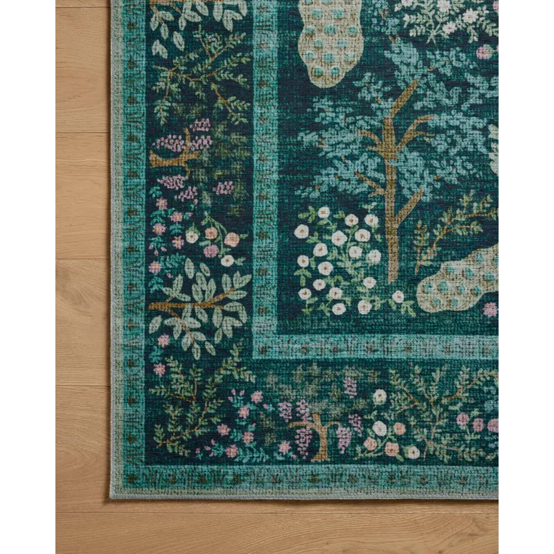 Loloi X Rifle Paper Co. Canopy 3\'-9\" X 3\'-9\" Round Rug