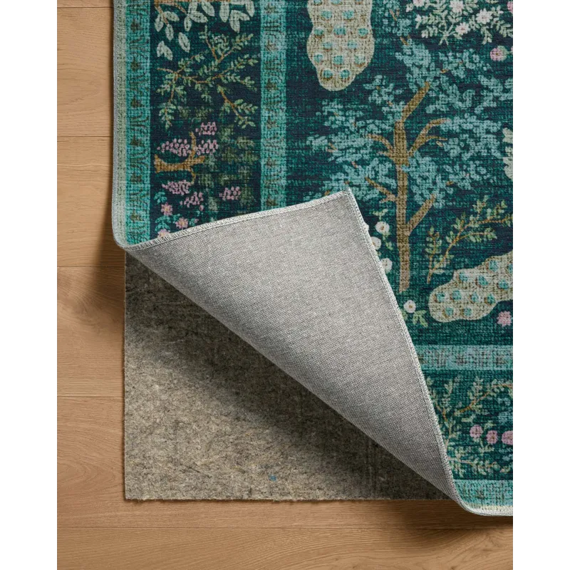 Loloi X Rifle Paper Co. Canopy 3\'-9\" X 3\'-9\" Round Rug