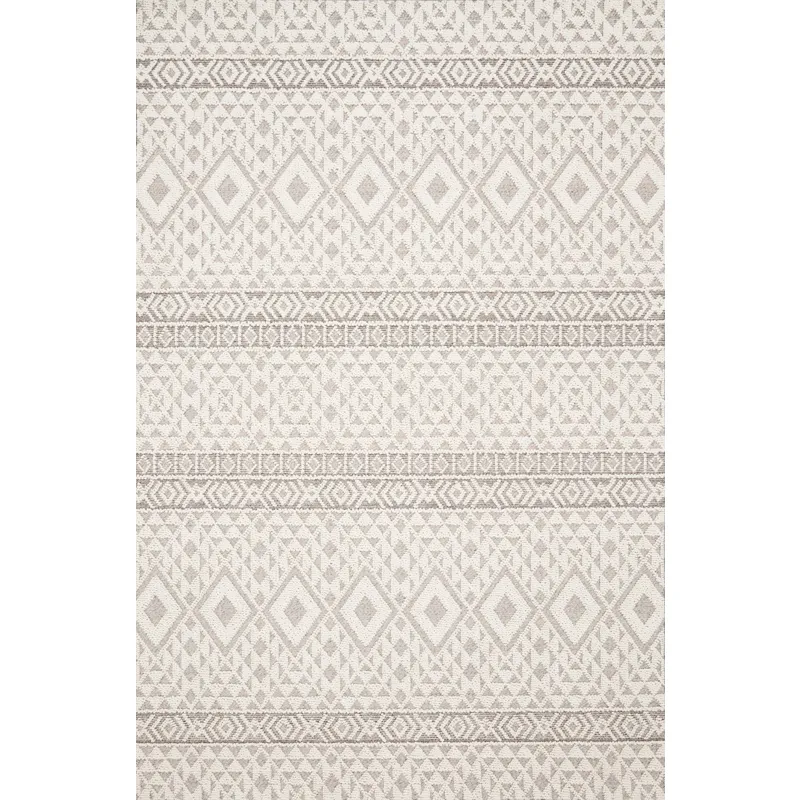 Cole Silver / Ivory Rug (4' 0" X 5' 9")
