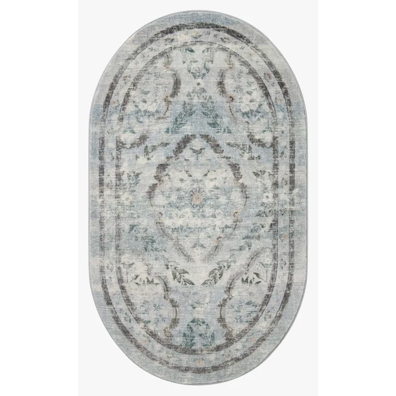 Loloi X Rifle Paper Co. Courtyard 2\'-0\" X 5\'-0\" Rug