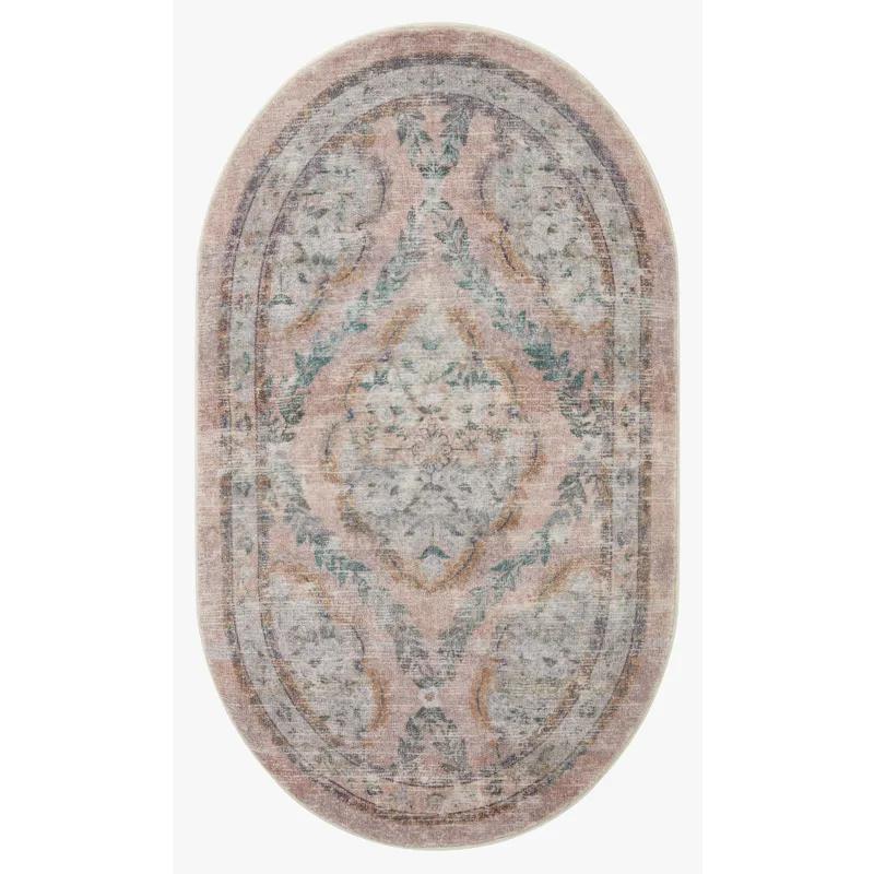 Loloi X Rifle Paper Co. Courtyard 2\'-0\" X 5\'-0\" Rug