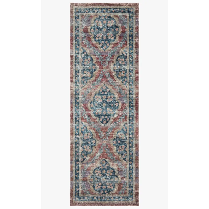 Loloi X Rifle Paper Co. Courtyard 2\'-0\" X 5\'-0\" Rug