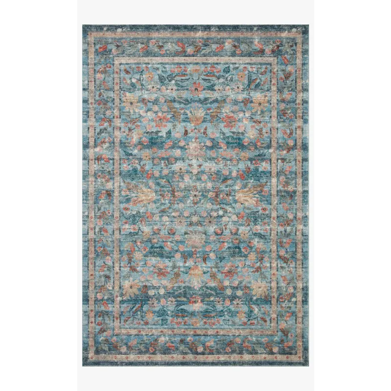 Loloi X Rifle Paper Co. Courtyard 8\'-6\" X 11\'-6\" Rug