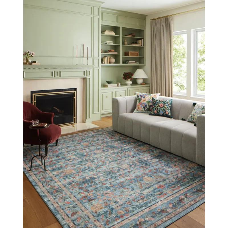 Loloi X Rifle Paper Co. Courtyard 8\'-6\" X 11\'-6\" Rug