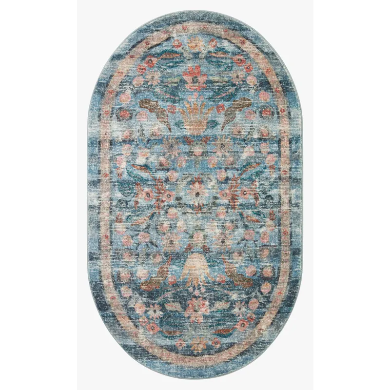 Loloi X Rifle Paper Co. Courtyard 8\'-6\" X 11\'-6\" Rug