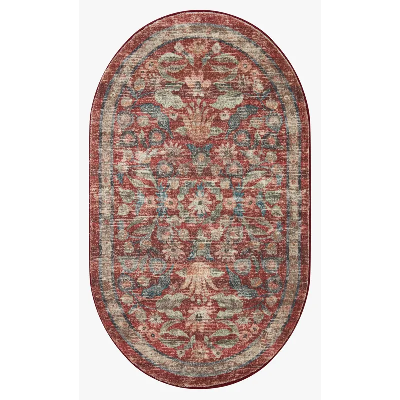 Loloi X Rifle Paper Co. Courtyard 8\'-6\" X 11\'-6\" Rug