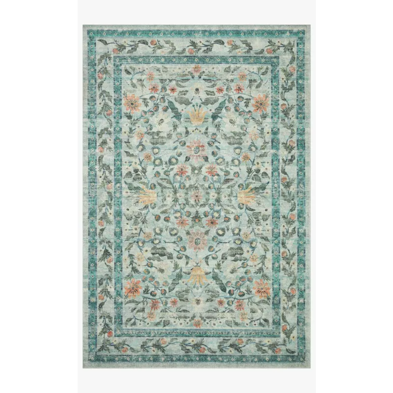 Loloi X Rifle Paper Co. Courtyard 8\'-6\" X 11\'-6\" Rug