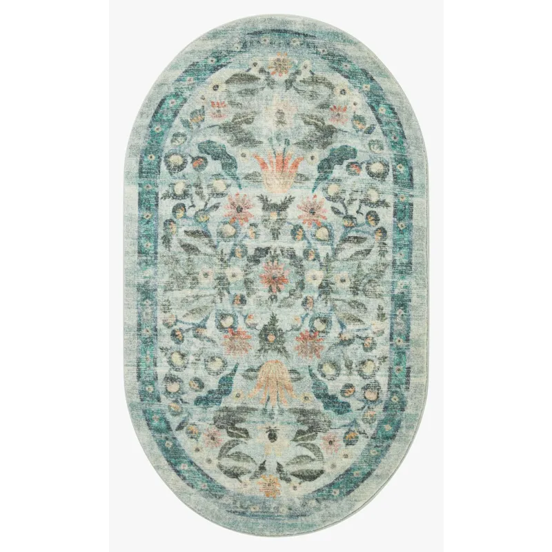 Loloi X Rifle Paper Co. Courtyard 8\'-6\" X 11\'-6\" Rug