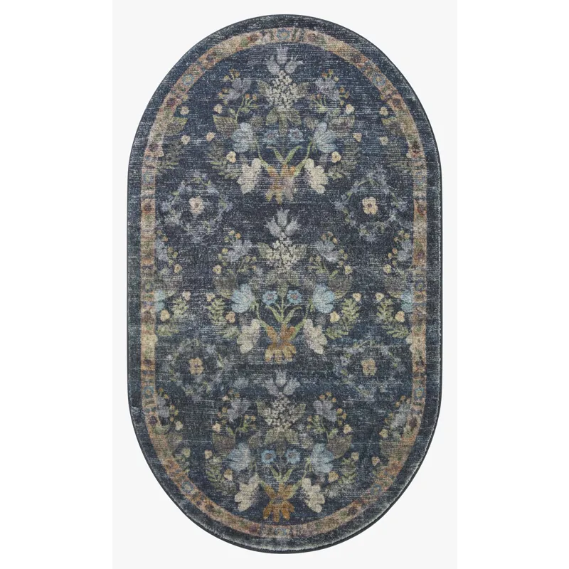 Loloi X Rifle Paper Co. Courtyard 3\'-6\" X 5\'-6\" Rug