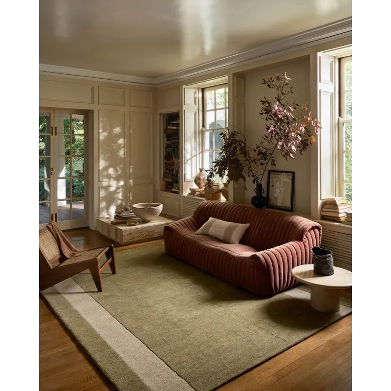 Leanne Ford x Loloi Craven Light Olive / Oatmeal 2\'-3\" x 3\'-9\" Rug