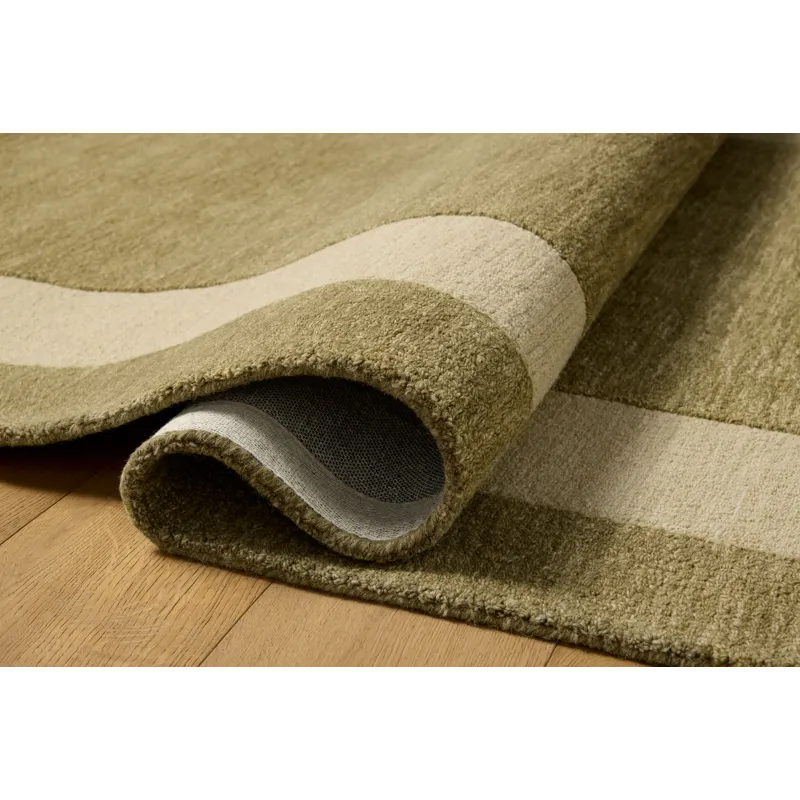 Leanne Ford x Loloi Craven Light Olive / Oatmeal 2\'-3\" x 3\'-9\" Rug