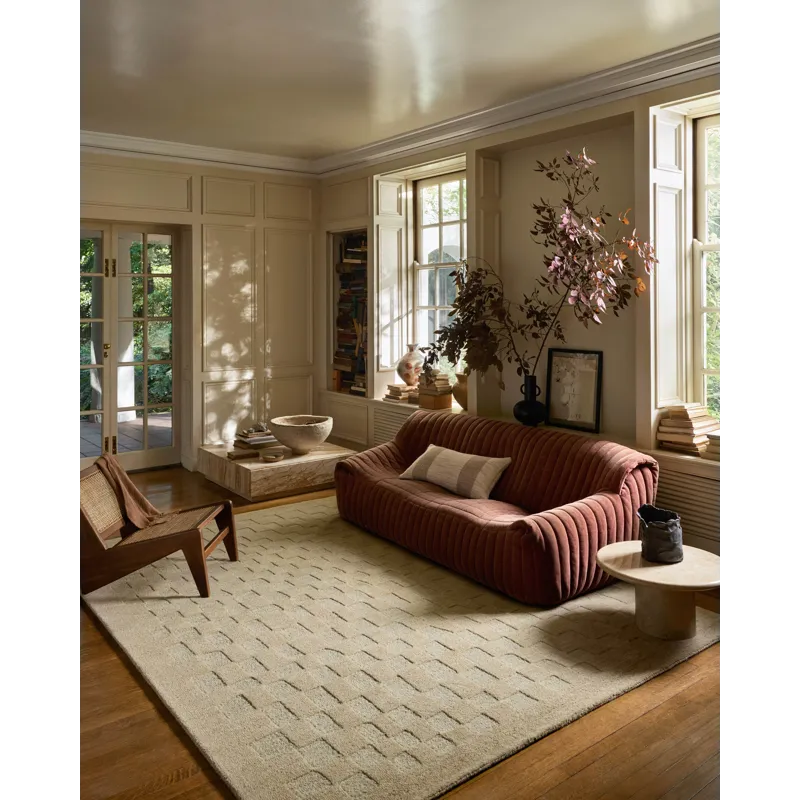 Leanne Ford x Loloi Craven Oatmeal / Dove 2\'-6\" x 7\'-6\" Rug