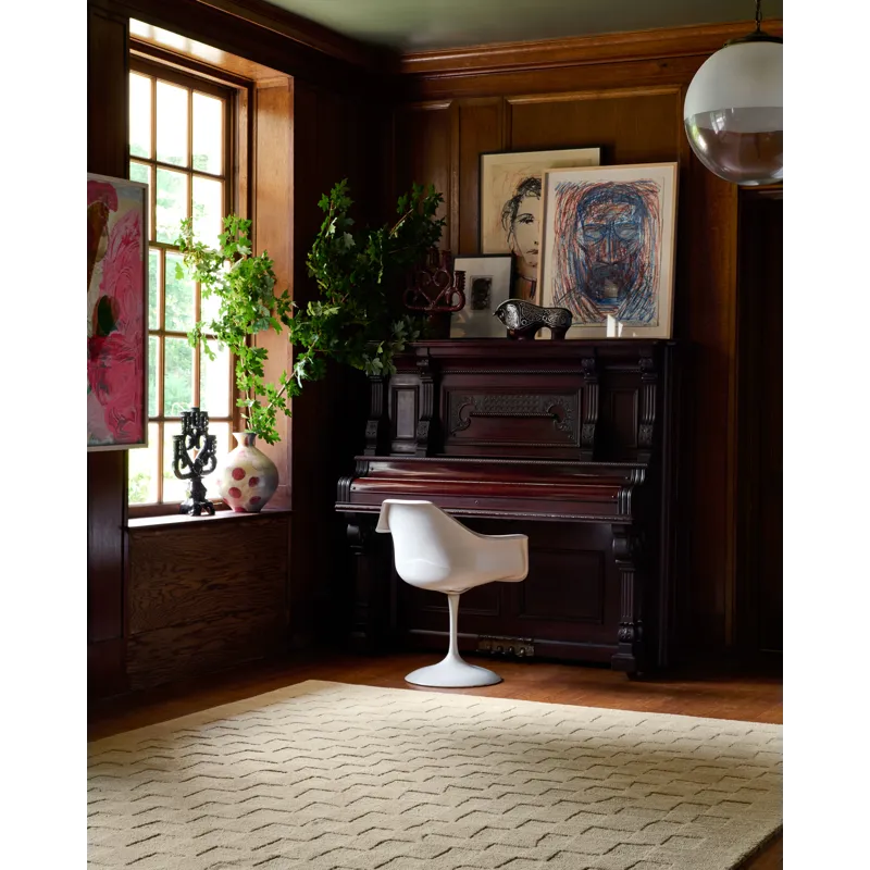 Leanne Ford x Loloi Craven Oatmeal / Dove 2\'-6\" x 7\'-6\" Rug