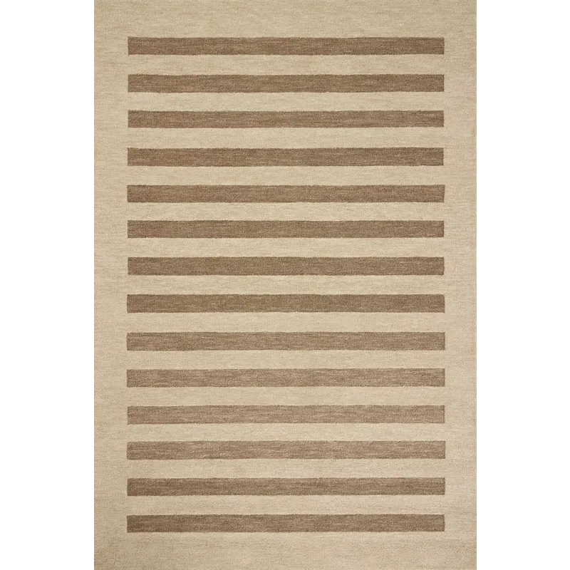 Leanne Ford x Loloi Craven Oatmeal / Bark 5\'-0\" x 7\'-6\" Rug