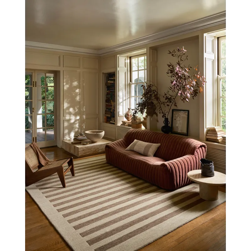 Leanne Ford x Loloi Craven Oatmeal / Bark 5\'-0\" x 7\'-6\" Rug