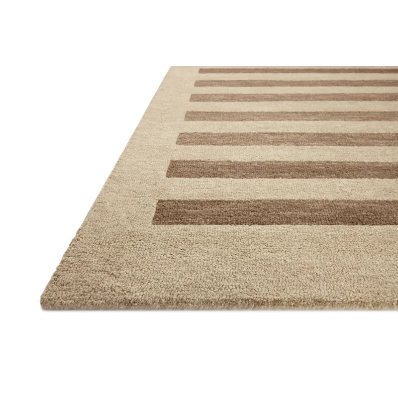 Leanne Ford x Loloi Craven Oatmeal / Bark 5\'-0\" x 7\'-6\" Rug