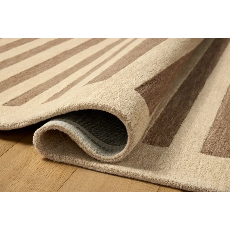 Leanne Ford x Loloi Craven Oatmeal / Bark 5\'-0\" x 7\'-6\" Rug