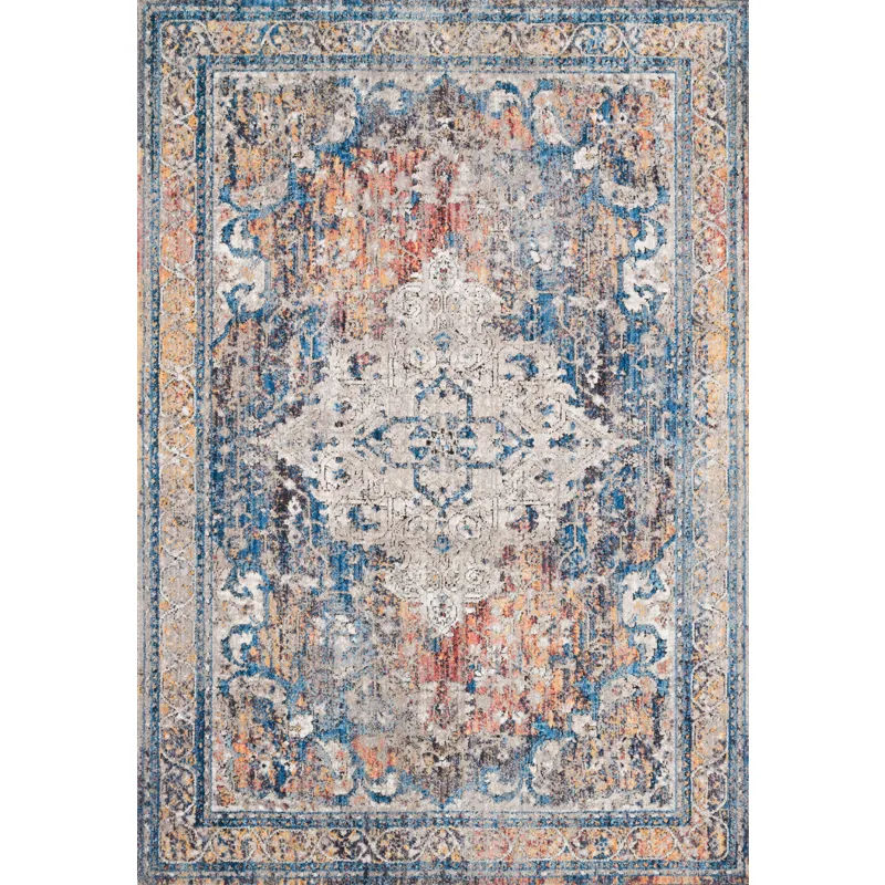 Dante Multi / Stone Rug (5' 3" X 7' 2")