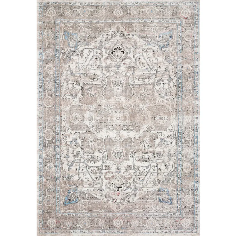 Dante Ivory / Stone Rug (9' 6" X 13' 3")