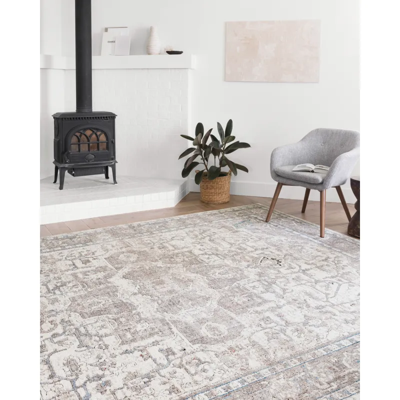 Dante Ivory / Stone Rug (9' 6" X 13' 3")