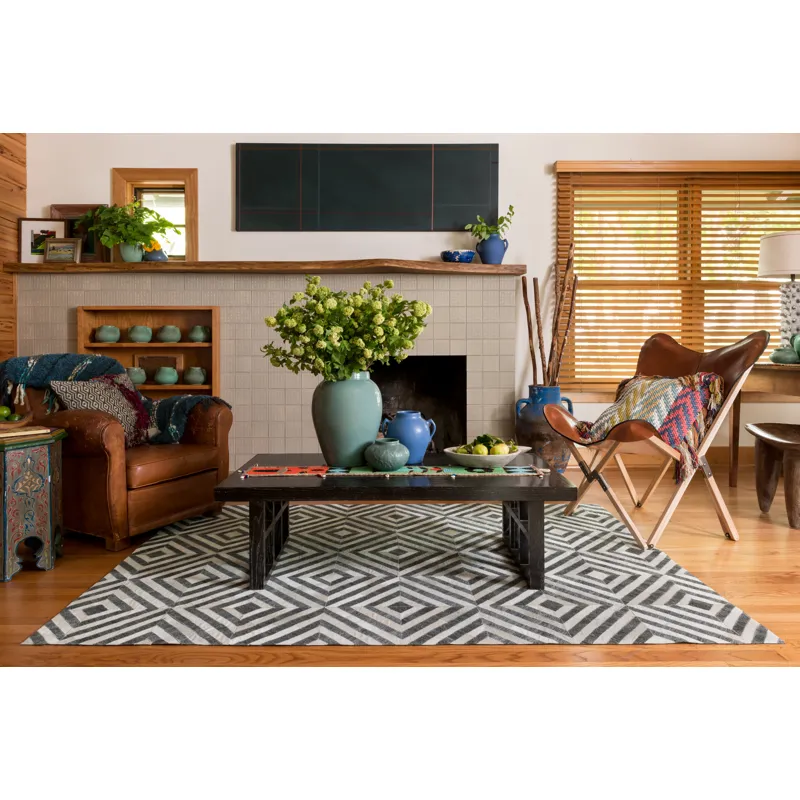 Dorado Charcoal / Ivory Rug (9' 3" X 13')