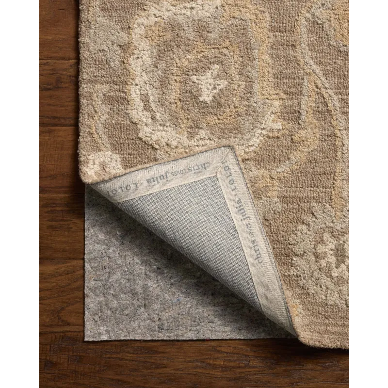 Chris Loves Julia x Loloi Dorothea Bark / Stone 7\'-9\" x 9\'-9\" Rug