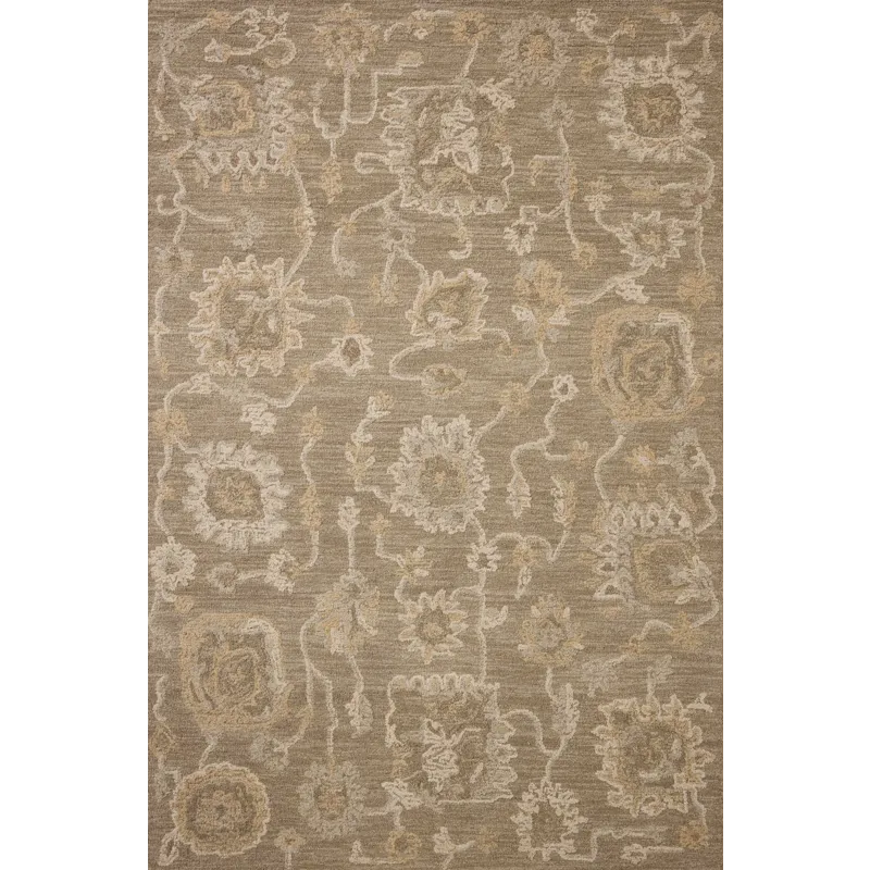 Chris Loves Julia x Loloi Dorothea Oak / Natural 5\'-0\" x 7\'-6\" Rug
