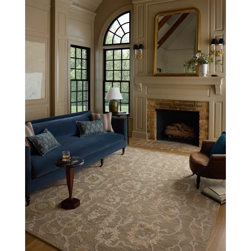 Chris Loves Julia x Loloi Dorothea Oak / Natural 5\'-0\" x 7\'-6\" Rug