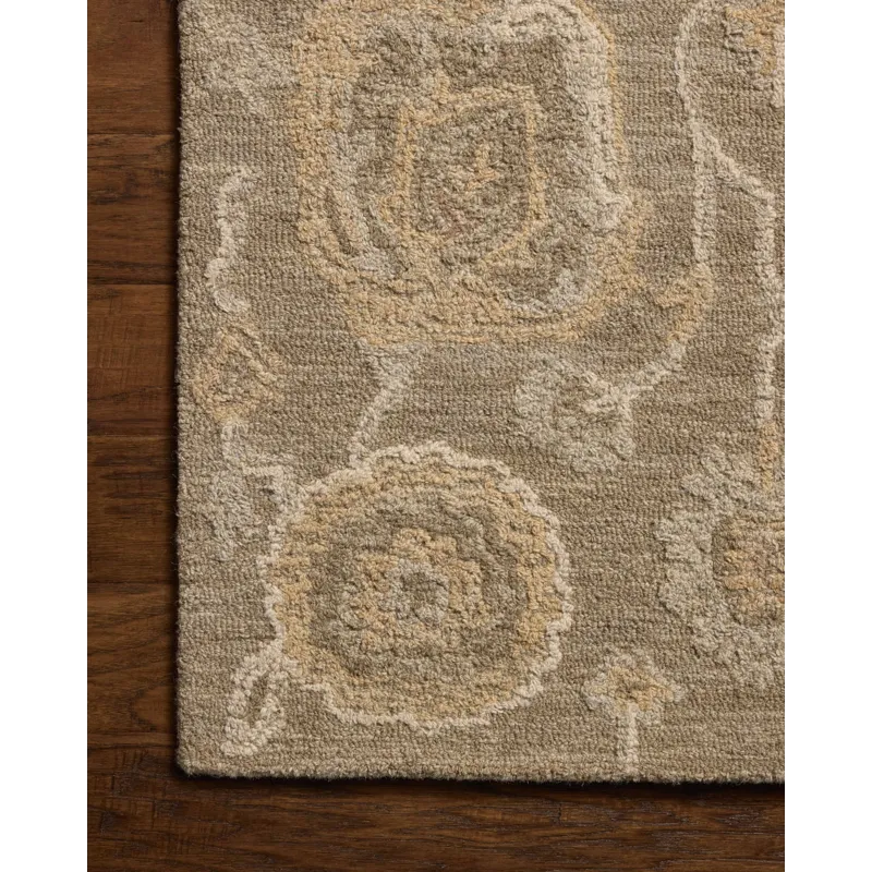 Chris Loves Julia x Loloi Dorothea Oak / Natural 5\'-0\" x 7\'-6\" Rug