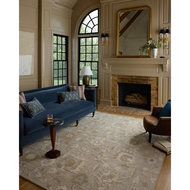 Chris Loves Julia x Loloi Dorothea Stone / Multi 8\'-6\" x 11\'-6\" Rug