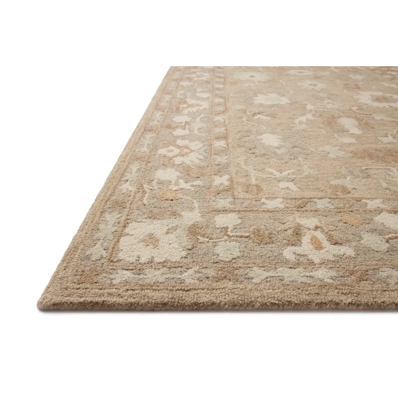 Chris Loves Julia x Loloi Dorothea Khaki / Dove 3\'-6\" x 5\'-6\" Rug
